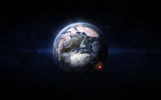 Earth space view bright light 5 - space free wallpaper for desktop