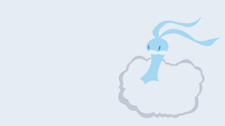 Blue bird illustration misty gradient - a blue tail free wallpaper