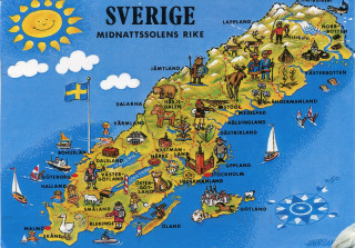 Sweden map smiley face flag - a smiley face free wallpaper
