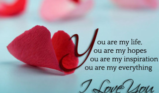 Heart shaped paper quote image - my life free wallpaper