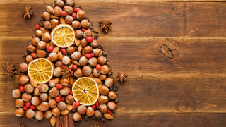 Christmas tree fruit nuts ornamental - ornamental free wallpaper