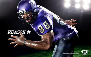 Football player purple uniform hands - charles alston free wallpaper