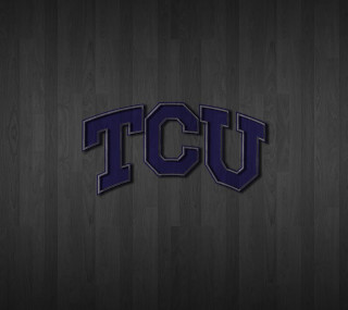 Tcu logo wooden wall black 2 - a white stripe free wallpaper for tablet