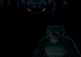 Cartoon cat glowing eyes demon - official art free wallpaper for desktop