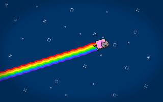 Rainbow truck sky image computer - a truck driving free wallpaper