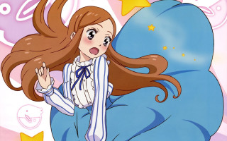 Cartoon Aguri Uchida star pillow - a pillow free wallpaper