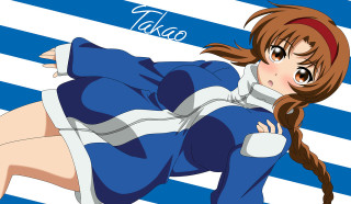 Woman blue dress ponytail hair - a name free wallpaper