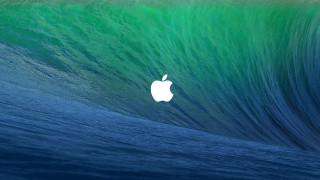 Apple logo wave ocean background - in the ocean free wallpaper