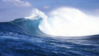 Large wave ocean sunny day 2 - a sunny day free wallpaper