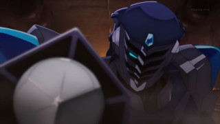 Robot looking computer screen blue - a black helmet free wallpaper