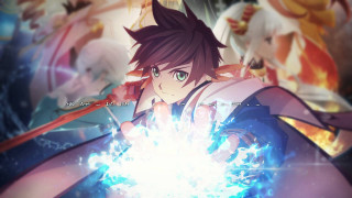 Anime character glowing ball fire - a anime character holding free wallpaper