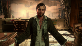 Man standing room clock desk 2 - classical free wallpaper