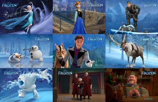 Frozen princess characters snowman queen - a snowman free wallpaper