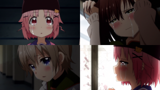 Anime girls pink hair red - emotional free wallpaper