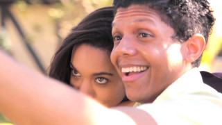 Man woman selfie smiling camera - brian fies free wallpaper