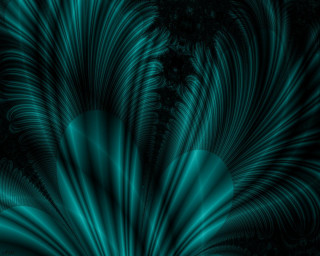 Blue black background large flower - large free wallpaper for desktop