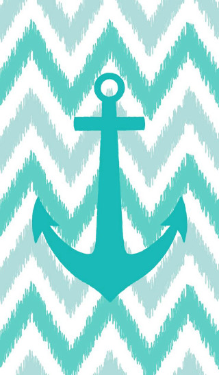 Anchor chevron background blue white - art deco free wallpaper for mobile