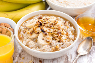 Oatmeal banana nuts orange juice - banana free wallpaper for desktop
