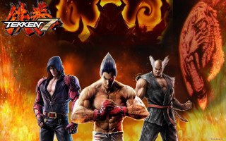 Video game characters flames demon - a group of characters free wallpaper for desktop