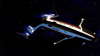 Spaceship flying sky stars bright 2 - a space ship free wallpaper