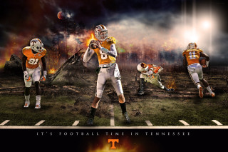 Football players field ball fire - top of a field free wallpaper