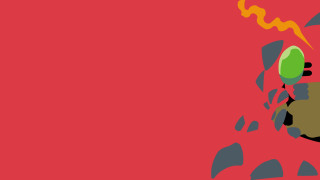 Cartoon character green eye red - a lightning bolt free wallpaper