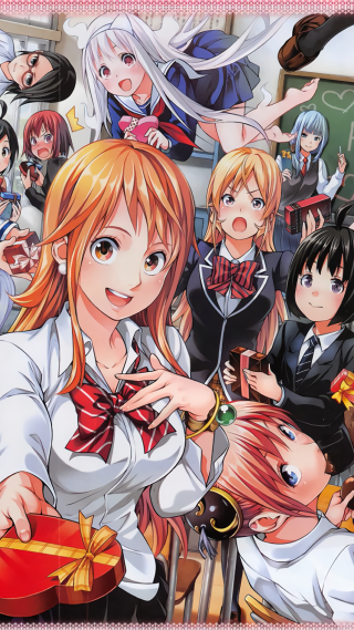 Anime girls classroom bowties longhair - private free wallpaper for mobile