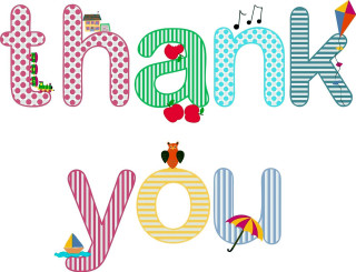 Thank you card bird umbrella - bold free wallpaper for desktop