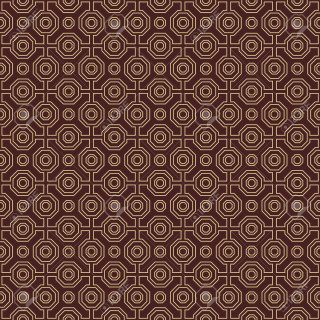 Red gold geometric pattern circles - art deco free wallpaper for tablet