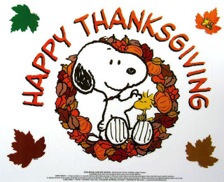 Snoopy thanksgiving card dog duck - free holidays wallpaper