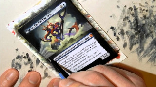 Person holding card ink back - a card free wallpaper