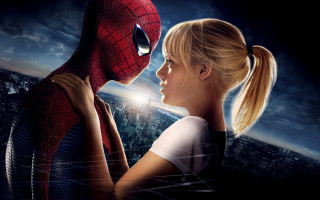 Woman spiderman cityscape night starry - a movie poster free wallpaper for desktop