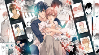 Couple hugging floral background wedding - a picture frame free wallpaper