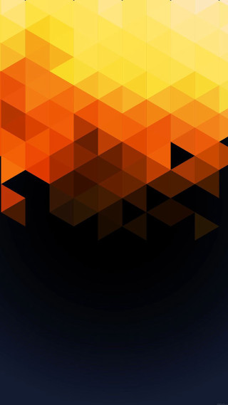 Colorful abstract background black orange - geometric abstract art free wallpaper for mobile