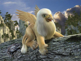 Bird on branch mountain clouds - ultra realistic digital art free wallpaper for desktop