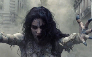 Woman bodypaint city gothic arceli - painted free wallpaper for desktop