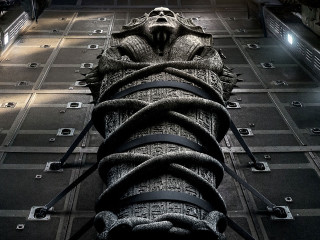 Tall building sculpture light side - side and a light free wallpaper