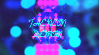Blurry neon colored background neon - synthwave style free wallpaper