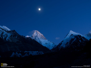 Full moon mountain range night - amir zand free wallpaper