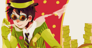 Man green suit hat glasses - dr. atl free wallpaper