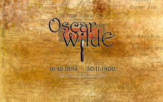 Poster cross oscar wilde map - a map of the world free wallpaper