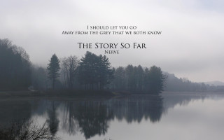 Lake trees quote grey sots - a lake free wallpaper