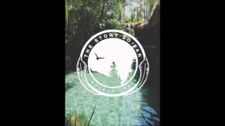 Lake bird flying magic circle - free aesthetic wallpaper