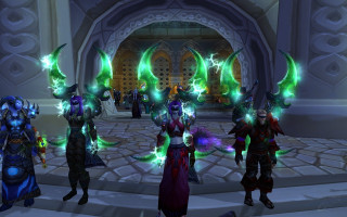 Group people standing room lights - arent arentsz free wallpaper for desktop