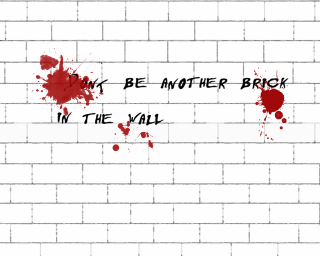 Brick wall red paint splatter - jagged line free wallpaper for desktop