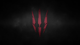 Red black wallpaper demon logo - dark background free wallpaper for desktop