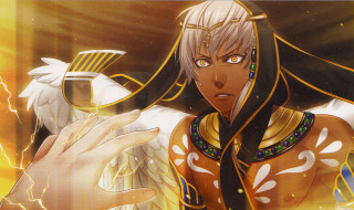 Afrofuturism egyptian hero lightning male - egyptian art free wallpaper