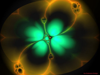 Green yellow flower black background - image of a flower free wallpaper