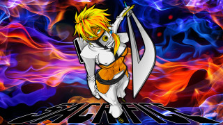 Cartoon character sword keyboard fire - a fire background free wallpaper