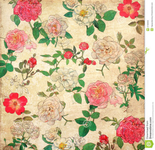 Floral pattern roses beige background - a beige background free wallpaper